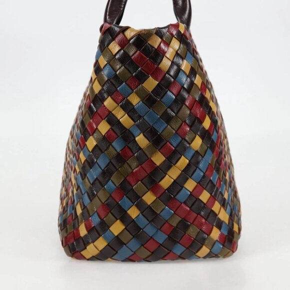 BOTTEGA VENETA INTRECCIATO Tote Bag Leather Brown Auth 126566V - Picture 7 of 16